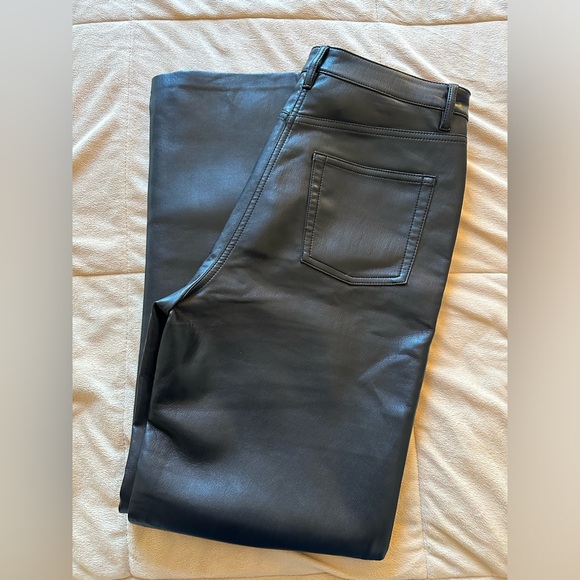 Wilfred The Melina Leather Black Pant Size 6 - Picture 12 of 12